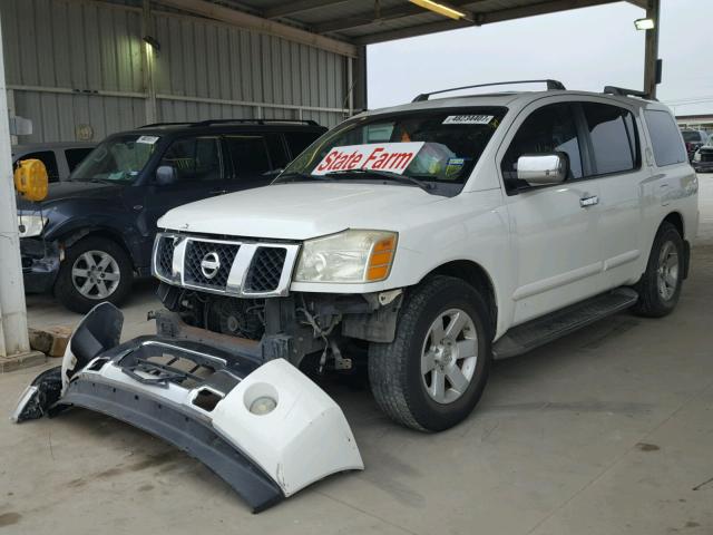 5N1AA08A74N730491 - 2004 NISSAN ARMADA SE WHITE photo 2