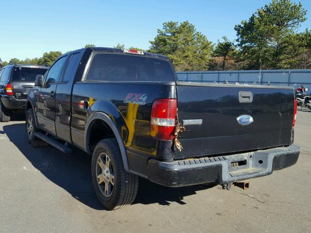 1FTPX14594NA41418 - 2004 FORD F150 BLACK photo 3