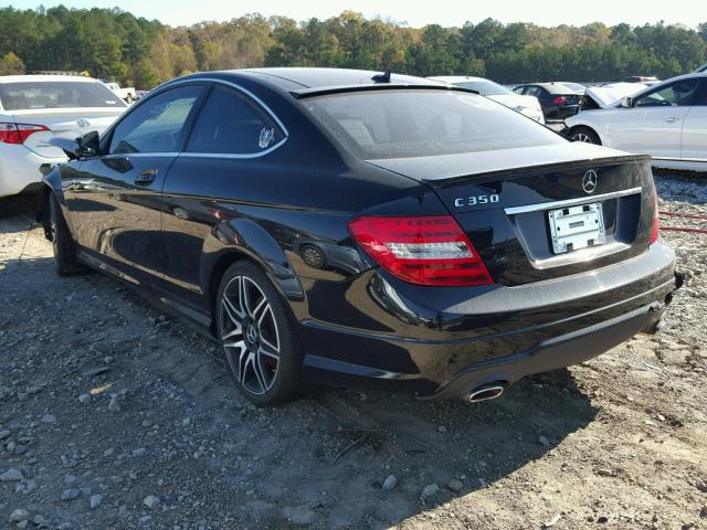 WDDGJ5HB6DF964125 - 2013 MERCEDES-BENZ C 350 BLACK photo 3