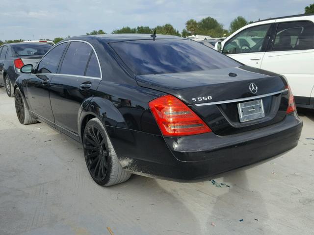 WDDNG71X37A083391 - 2007 MERCEDES-BENZ S 550 BLACK photo 3