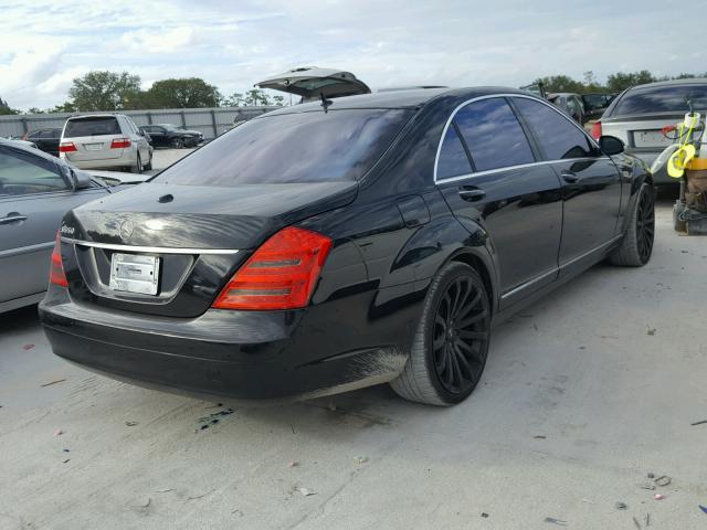 WDDNG71X37A083391 - 2007 MERCEDES-BENZ S 550 BLACK photo 4