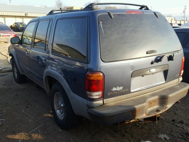 1FMZU72E41ZA58344 - 2001 FORD EXPLORER X BLUE photo 3