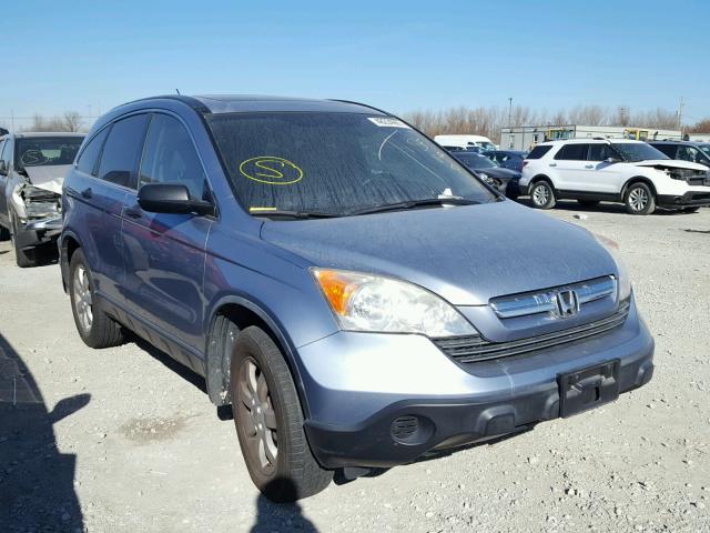 JHLRE48549C001831 - 2009 HONDA CR-V EX BLUE photo 1