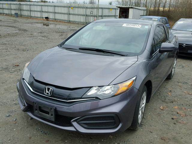 2HGFG3B50FH513402 - 2015 HONDA CIVIC LX GRAY photo 2