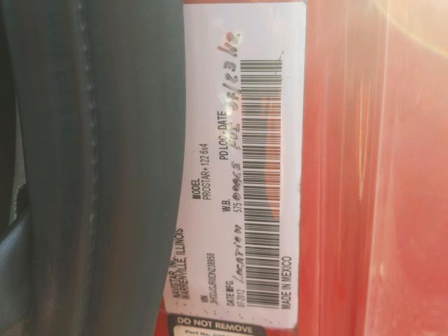 3HSDJSJR0DN238958 - 2013 INTERNATIONAL PROSTAR წითელი ფოტო 10