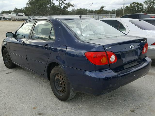 JTDBR32E142028280 - 2004 TOYOTA COROLLA CE BLUE photo 3