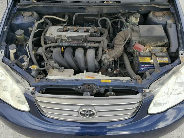 JTDBR32E142028280 - 2004 TOYOTA COROLLA CE BLUE photo 7