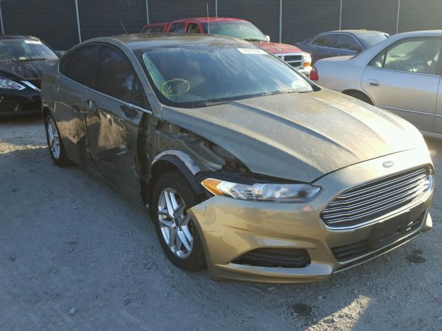 3FA6P0H78DR176894 - 2013 FORD FUSION SE GREEN photo 1