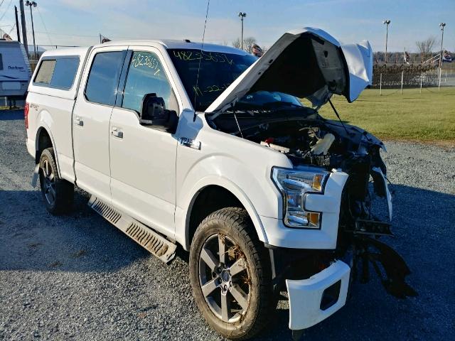 1FTFW1EF3FFC56358 - 2015 FORD F150 SUPER WHITE photo 1