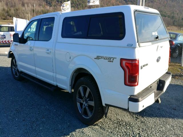 1FTFW1EF3FFC56358 - 2015 FORD F150 SUPER WHITE photo 3