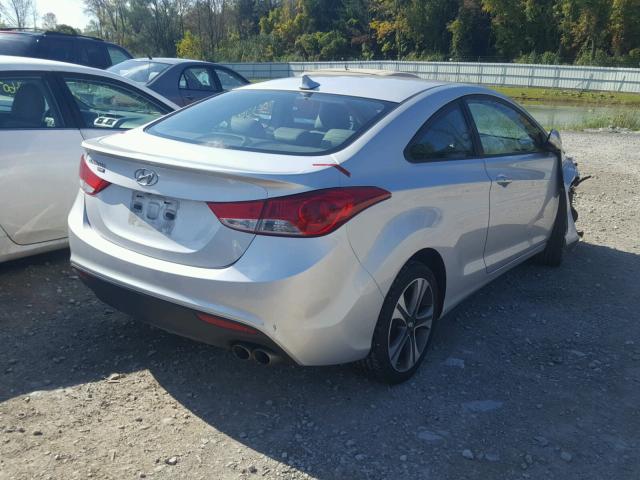 KMHDH6AE4DU008880 - 2013 HYUNDAI ELANTRA CO SILVER photo 4