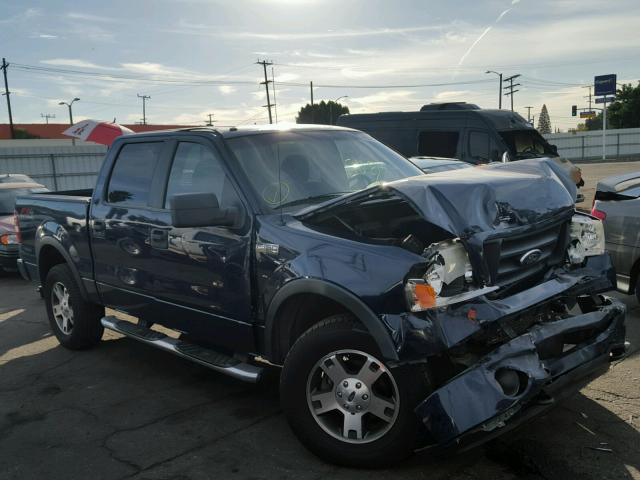 1FTPW14578FA31053 - 2008 FORD F150 SUPER BLUE photo 1