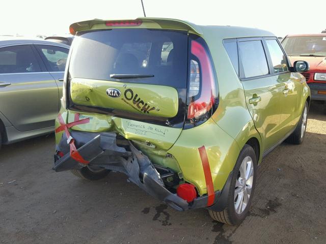 KNDJP3A54F7759018 - 2015 KIA SOUL + GREEN photo 4