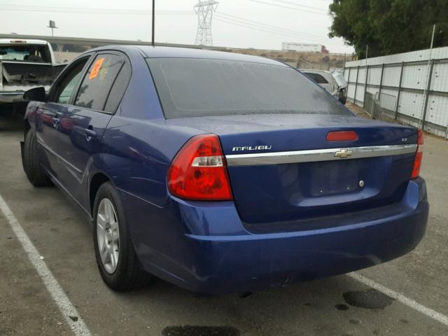 1G1ZT53F16F217650 - 2006 CHEVROLET MALIBU LT BLUE photo 3