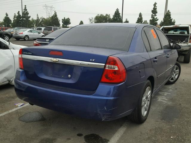 1G1ZT53F16F217650 - 2006 CHEVROLET MALIBU LT BLUE photo 4