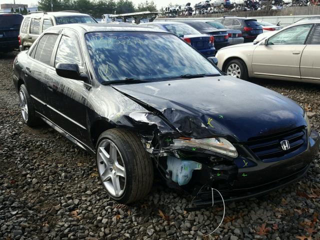 1HGCG16502A056052 - 2002 HONDA ACCORD EX BLACK photo 1