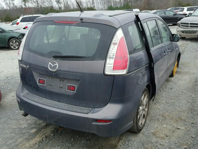 JM1CR29L180301979 - 2008 MAZDA 5 GRAY photo 4