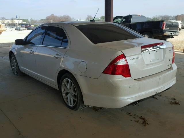 3FAHP0CG5CR410908 - 2012 FORD FUSION SEL WHITE photo 3