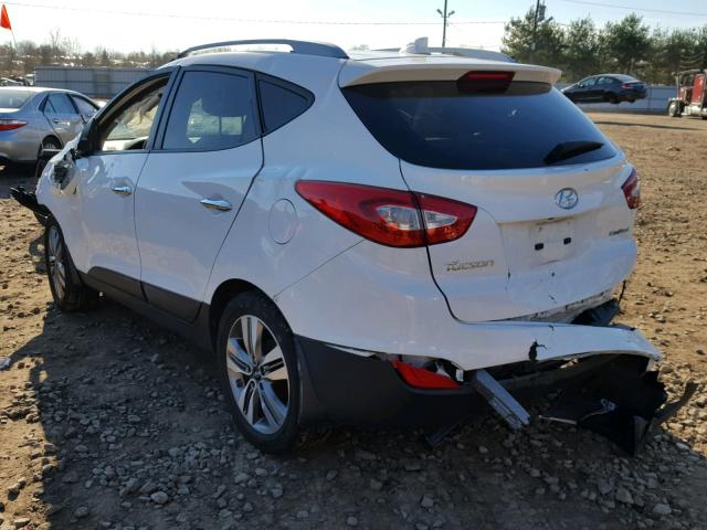 KM8JU3AG4FU004958 - 2015 HYUNDAI TUCSON LIM WHITE photo 3