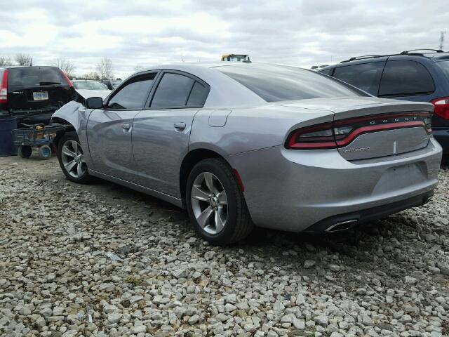 2C3CDXHG6FH800032 - 2015 DODGE CHARGER SX SILVER photo 3