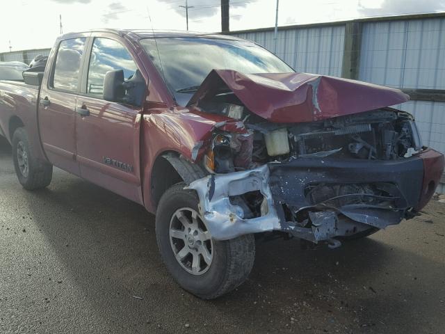 1N6AA07BX6N573845 - 2006 NISSAN TITAN XE MAROON photo 1