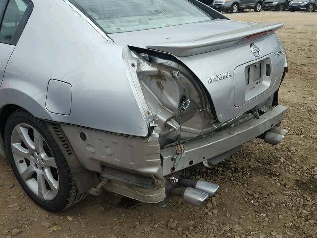 1N4BA41E38C819186 - 2008 NISSAN MAXIMA SE SILVER photo 9