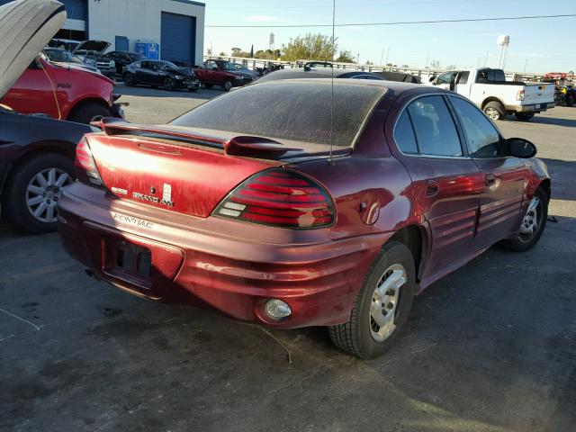 1G2NF52E22M602439 - 2002 PONTIAC GRAND AM S MAROON photo 4
