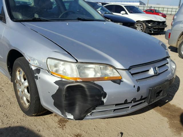 1HGCG56672A021198 - 2002 HONDA ACCORD EX SILVER photo 9