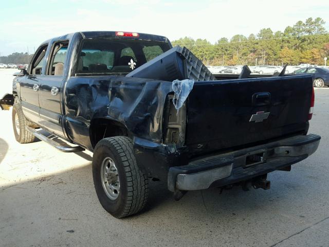 1GCHC23D26F174114 - 2006 CHEVROLET SILVERADO BLACK photo 3