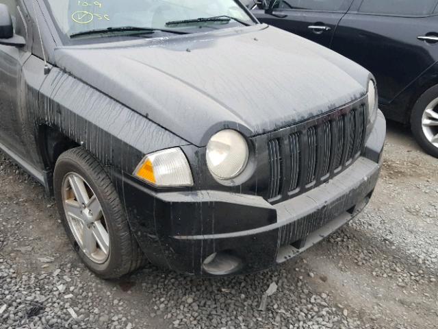 1J8FF47W97D122927 - 2007 JEEP COMPASS BLACK photo 9