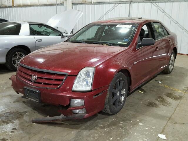 1G6DC67A860196677 - 2006 CADILLAC STS RED photo 2