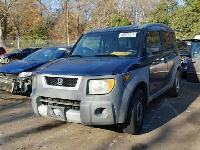 5J6YH28203L027175 - 2003 HONDA ELEMENT DX BLUE photo 2