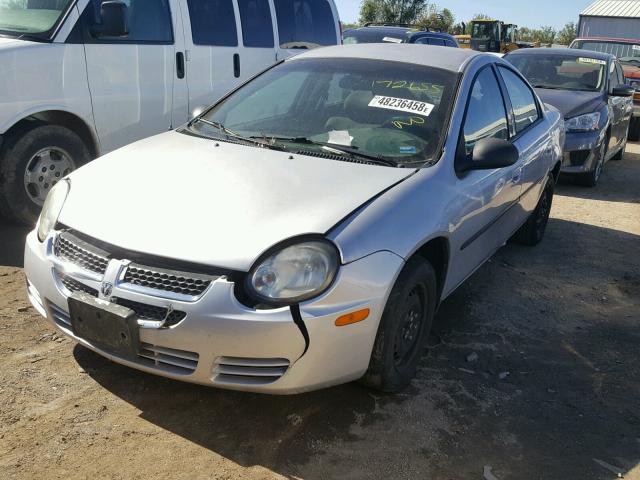 1B3ES26CX4D607827 - 2004 DODGE NEON BASE SILVER photo 2