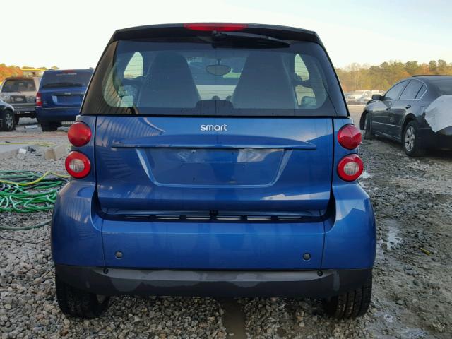 WMEEJ31XX8K195851 - 2008 SMART FORTWO PUR BLUE photo 6