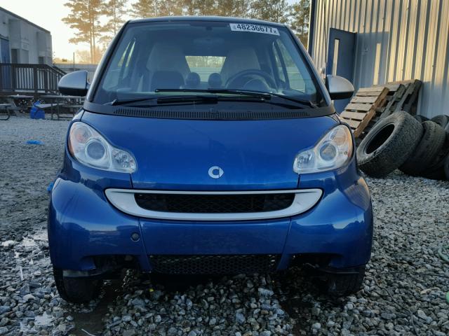 WMEEJ31XX8K195851 - 2008 SMART FORTWO PUR BLUE photo 9