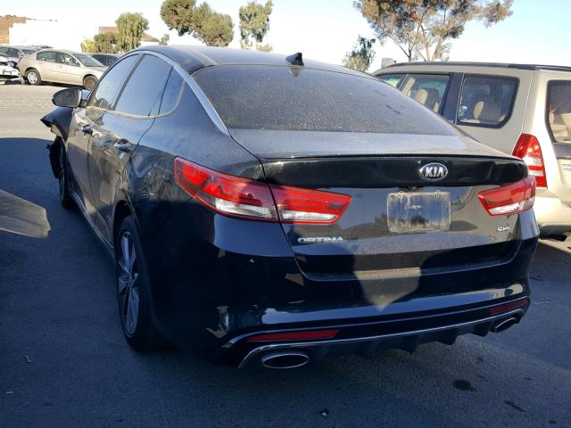 5XXGV4L22GG014818 - 2016 KIA OPTIMA SXL BLACK photo 3