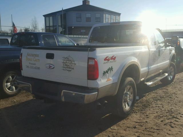 1FTWX31R28EA50482 - 2008 FORD F350 SRW S WHITE photo 4