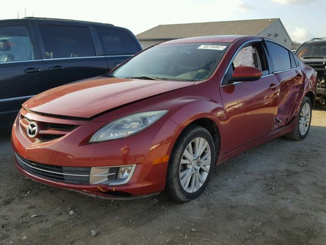 1YVHP82A495M43930 - 2009 MAZDA 6 I MAROON photo 2