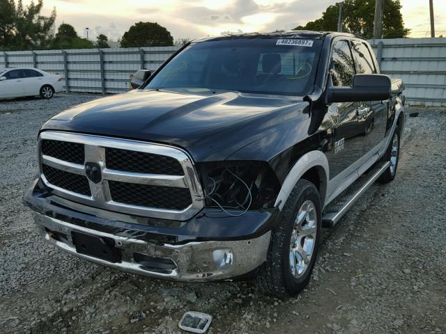 1C6RR6NT4FS570168 - 2015 RAM 1500 LARAM BLACK photo 2