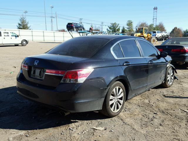 1HGCP2F7XBA060908 - 2011 HONDA ACCORD EX BLACK photo 4