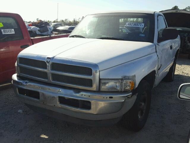 1B7HC16X21S636624 - 2001 DODGE RAM 1500 WHITE photo 2