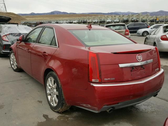 1G6DS57V190159507 - 2009 CADILLAC CTS HI FEA RED photo 3