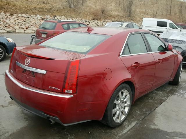 1G6DS57V190159507 - 2009 CADILLAC CTS HI FEA RED photo 4