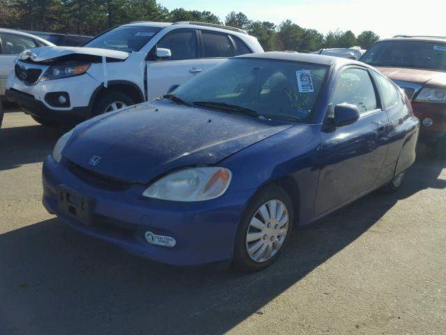 JHMZE14782T000463 - 2002 HONDA INSIGHT BLUE photo 2