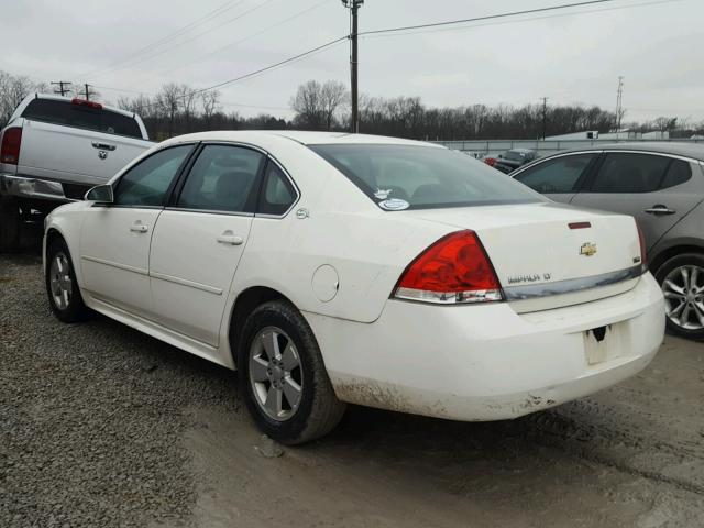 2G1WT57K091134202 - 2009 CHEVROLET IMPALA 1LT WHITE photo 3