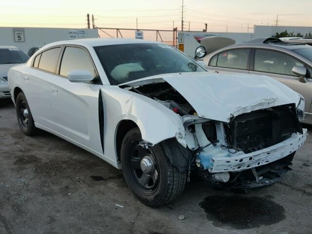 2C3CDXAG3EH205583 - 2014 DODGE CHARGER PO WHITE photo 1