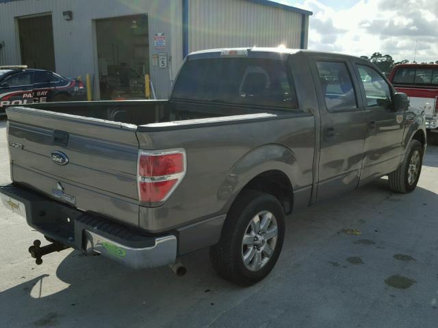 1FTPW12VX9FA91591 - 2009 FORD F150 SUPER GRAY photo 4