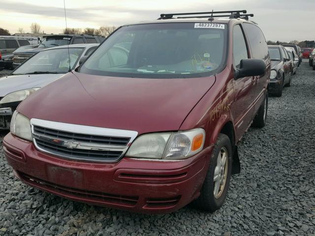 1GNDX13E14D266207 - 2004 CHEVROLET VENTURE LU RED photo 2