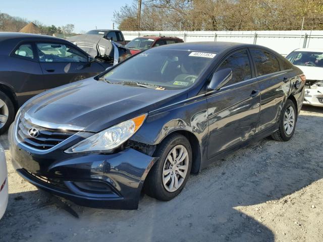 5NPEB4AC5CH385529 - 2012 HYUNDAI SONATA GLS BLUE photo 2