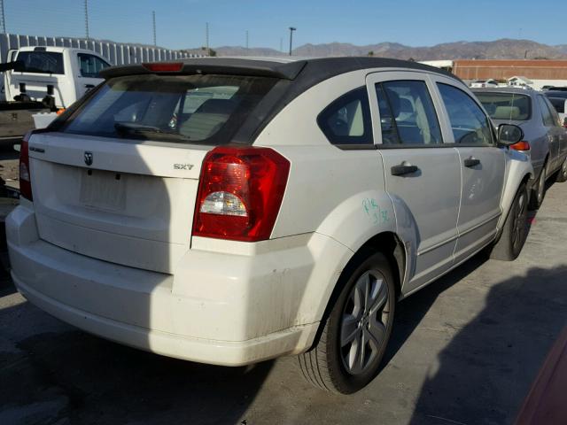 1B3HB48BX7D344188 - 2007 DODGE CALIBER SX WHITE photo 4